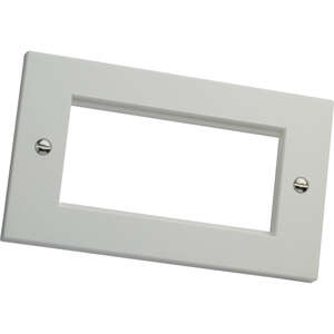 Image produit Excel Double Gang Flat Faceplate