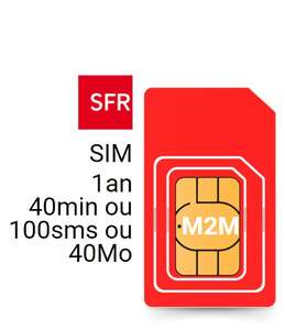 Image produit Carte SIM SFR 40min ou 100sms ou 40Mo