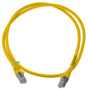 Image produit CORDON S/FTP CAT6A AWG26 LSZH JAUNE 0.3M Cordon 1 PC0.3m