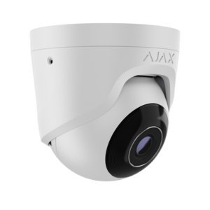 Image produit Cam&eacute;ra Turret IP 5Mp/2.8mm filaire avec IA et angle de 110&deg;, IR, TrueWDR, micro et PoE/12V-Interieur/Exterieur Blanc