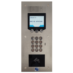 Image produit Pack complet 200 noms : 1 Interphone Vid&eacute;o Vendone avec &eacute;cran LCD - d&eacute;filement de noms avec clavier cod&eacute; 12 touches