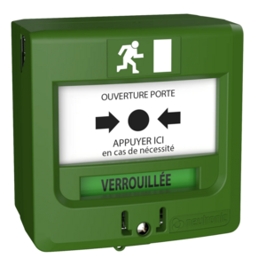 Image produit DM 2 contacts en saillie ou encastrable vert