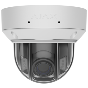 Image produit Cam&eacute;ra Dome IP 8Mp filaire, IA, Obj 2,8-12mm, IR hybride, TrueWDR, micro/Hp - PoE/12V-E/S Alarme-Int/Ext -Blanc