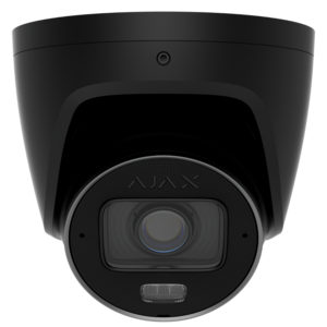 Image produit Cam&eacute;ra Turret IP 5Mp filaire, IA, Obj 2,8-12mm, IR hybride, TrueWDR, micro/Hp - PoE/12V-E/S Alarme-Int/Ext -Noir