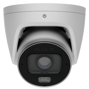 Image produit Cam&eacute;ra Turret IP 5Mp filaire, IA, Obj 2,8-12mm, IR hybride, TrueWDR, micro/Hp - PoE/12V-E/S Alarme-Int/Ext -Blanc