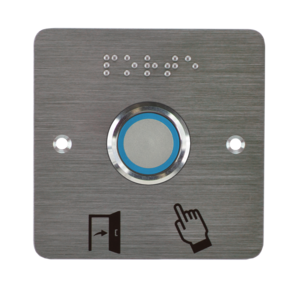 Image produit Bouton p. PMR acier inox d=25 mm Halo B/V et buzzer Relais temporis&eacute; + SSP225